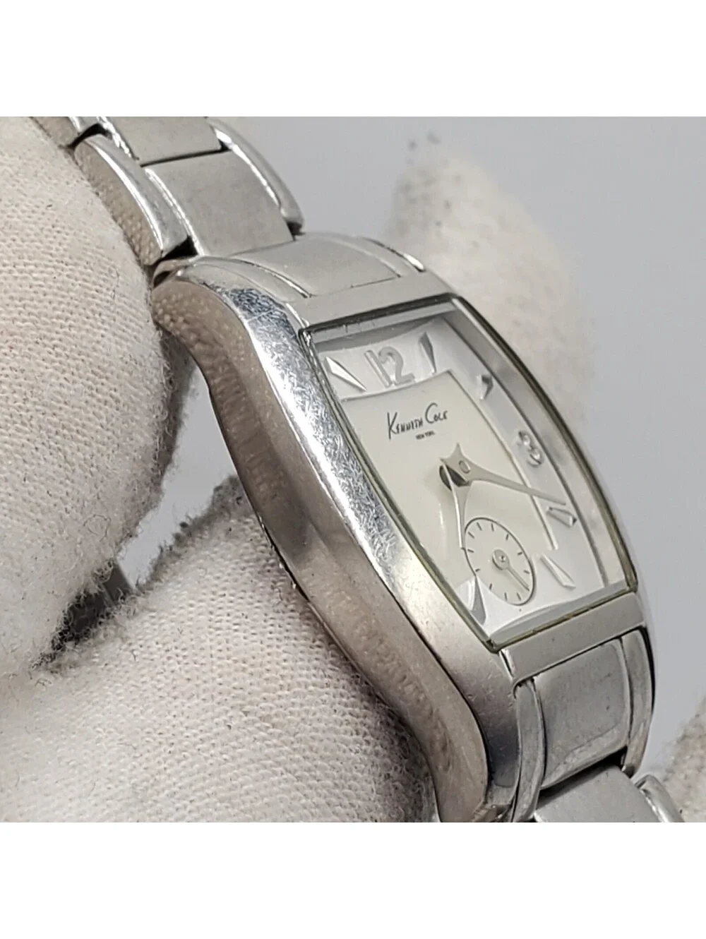Kenneth Cole Reaction Watch Women 24mm KC4497  MOP Second Dial New Battery
